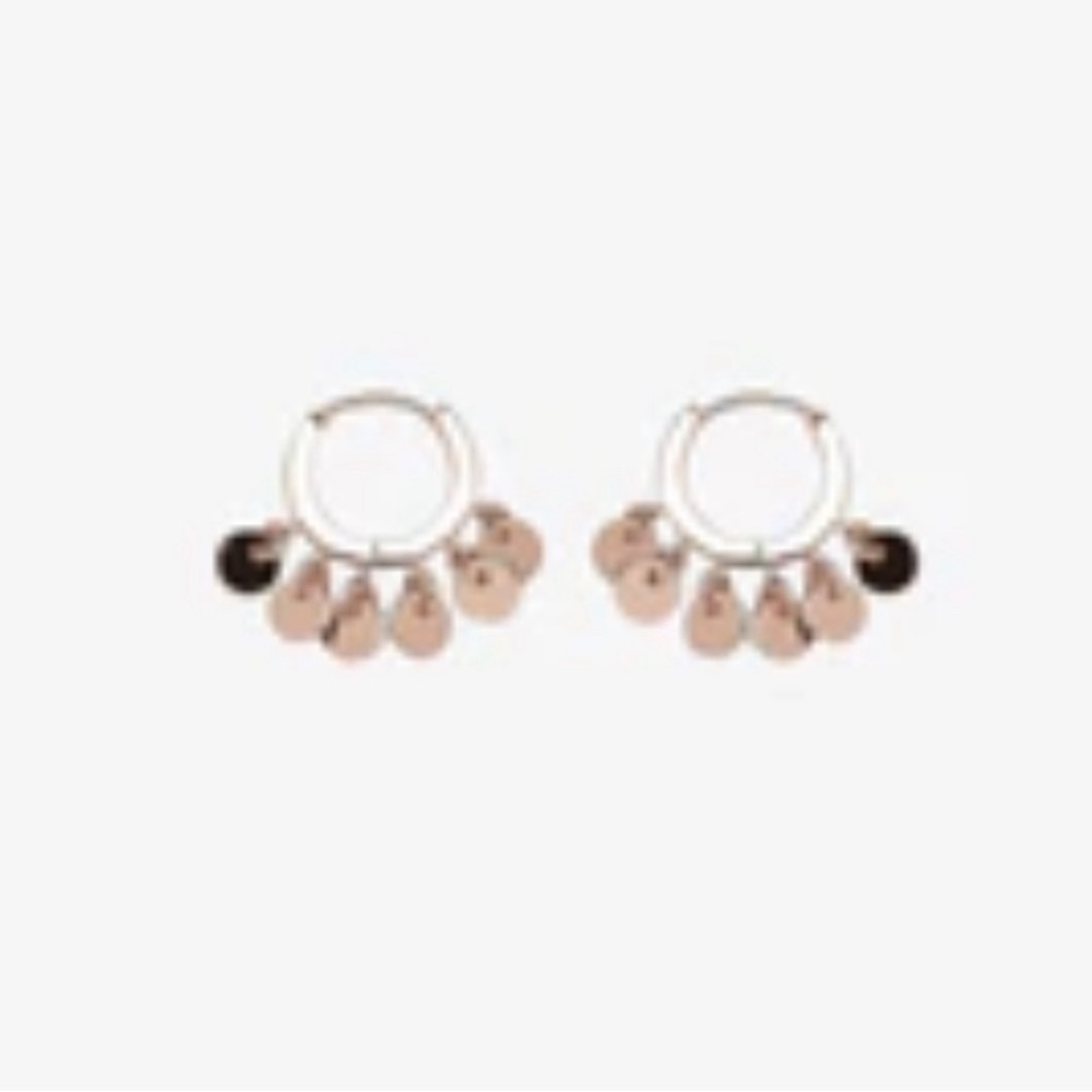 Puravida rose gold hoop earrings